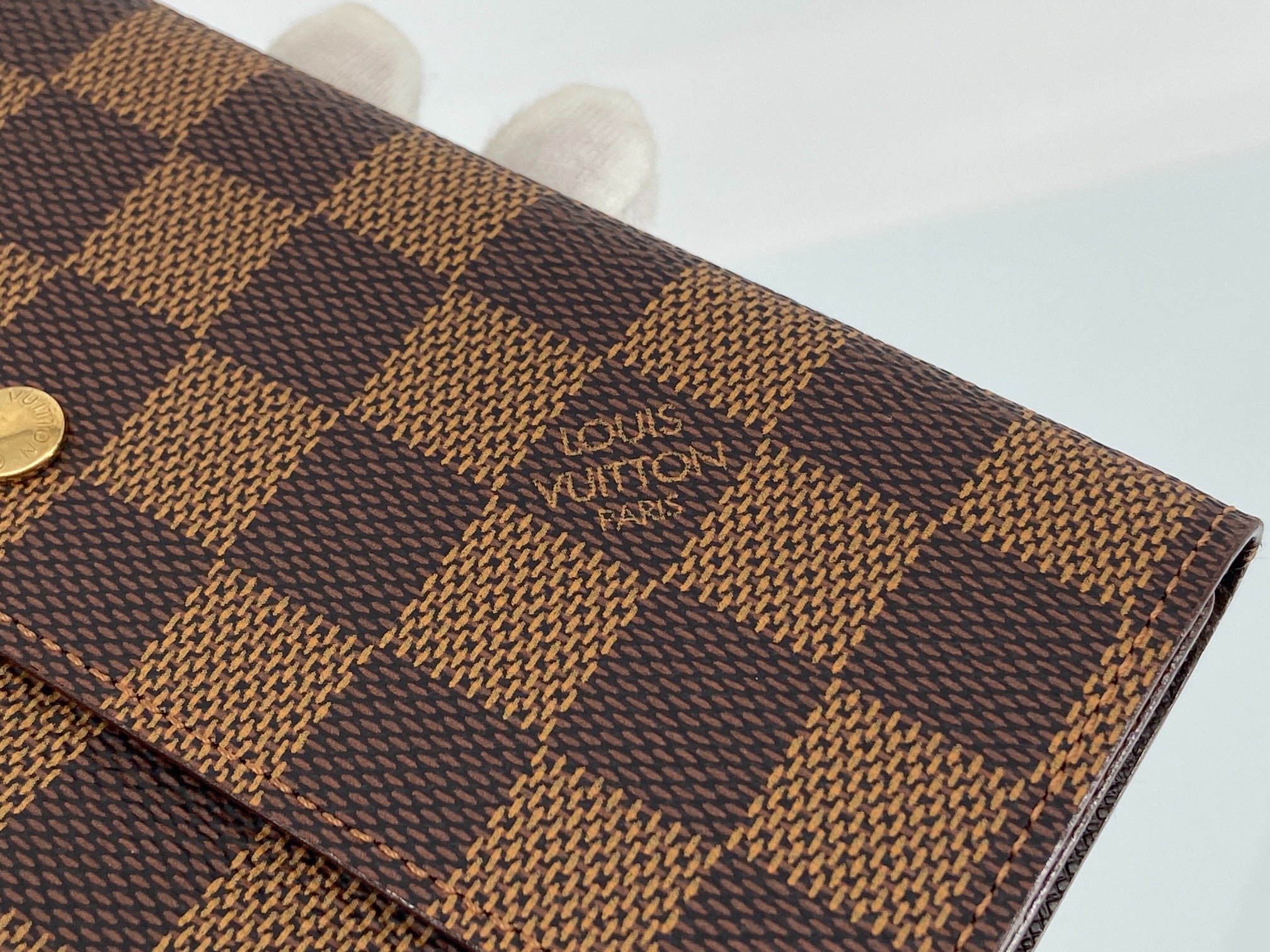 Louis Vuitton Porte Tresor International Wallet Damier Ebene Canvas