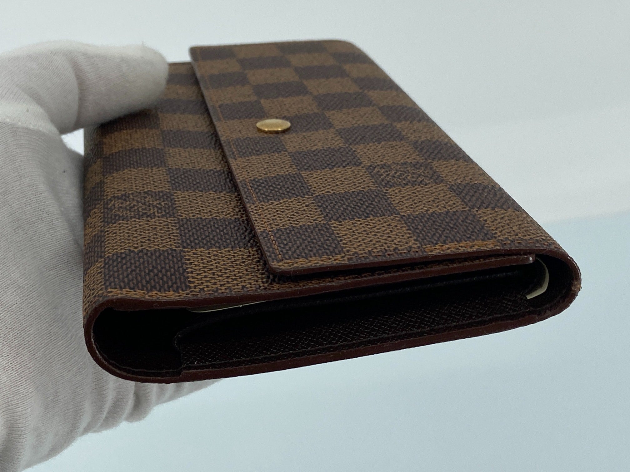 Louis Vuitton Porte Tresor International Wallet Damier Ebene Canvas