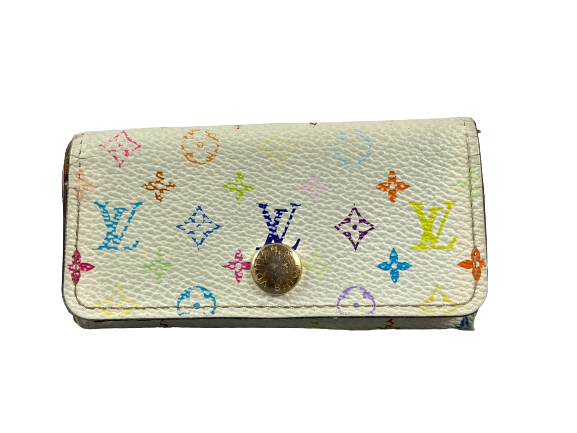 Louis Vuitton 4 Key Holder Murakami Multicolor White