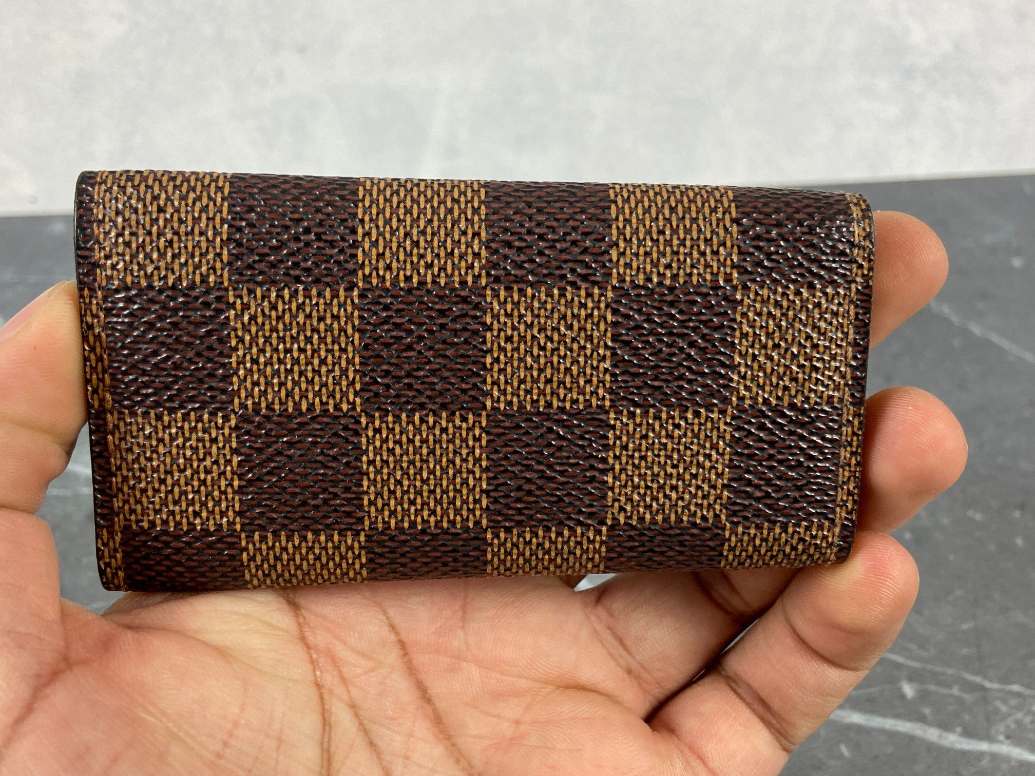 Louis Vuitton 6 Key Holder Damier Ebene Canvas