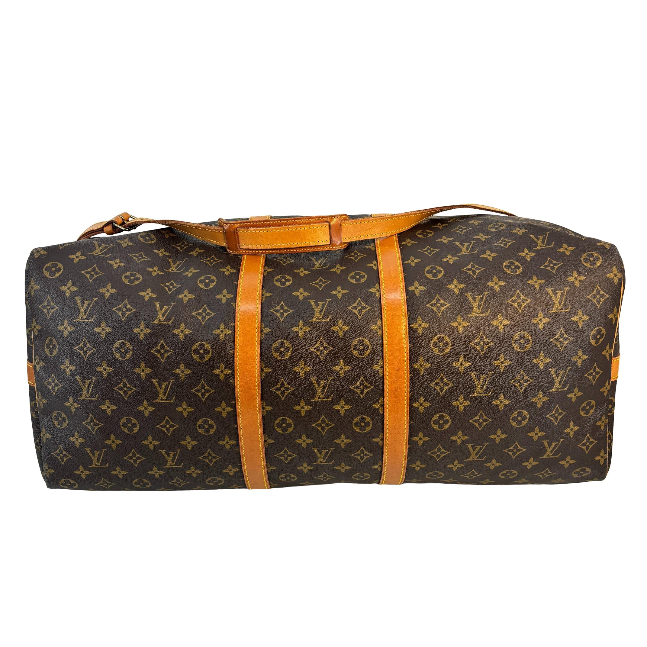 Louis Vuitton Keepall 60 Bandoulière Braun Monogram Canvas