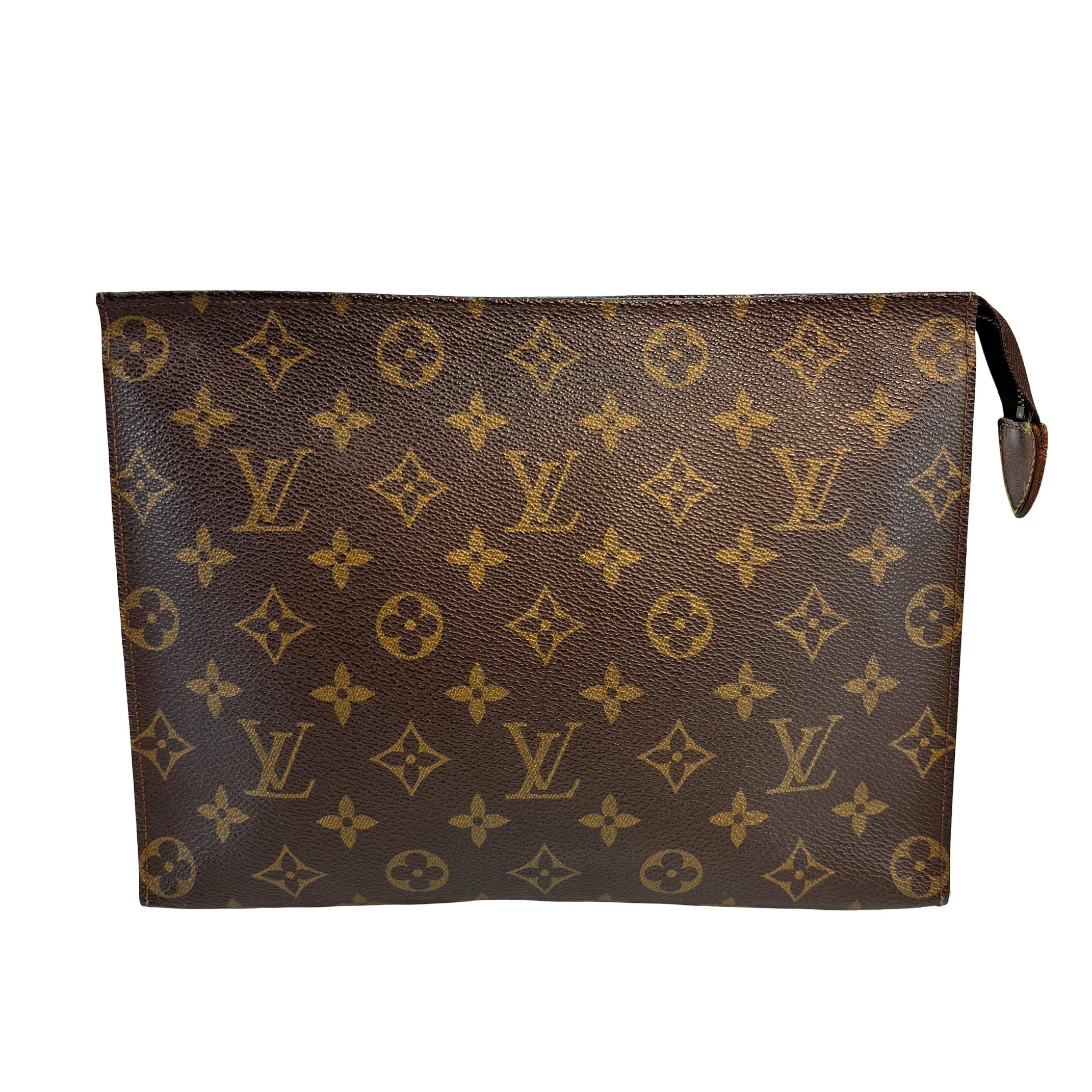 Louis Vuitton Poche Toilette 26 Brown Monogram Canvas