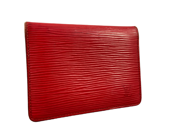 Louis Vuitton Bifold Card Case Red Epi Leather