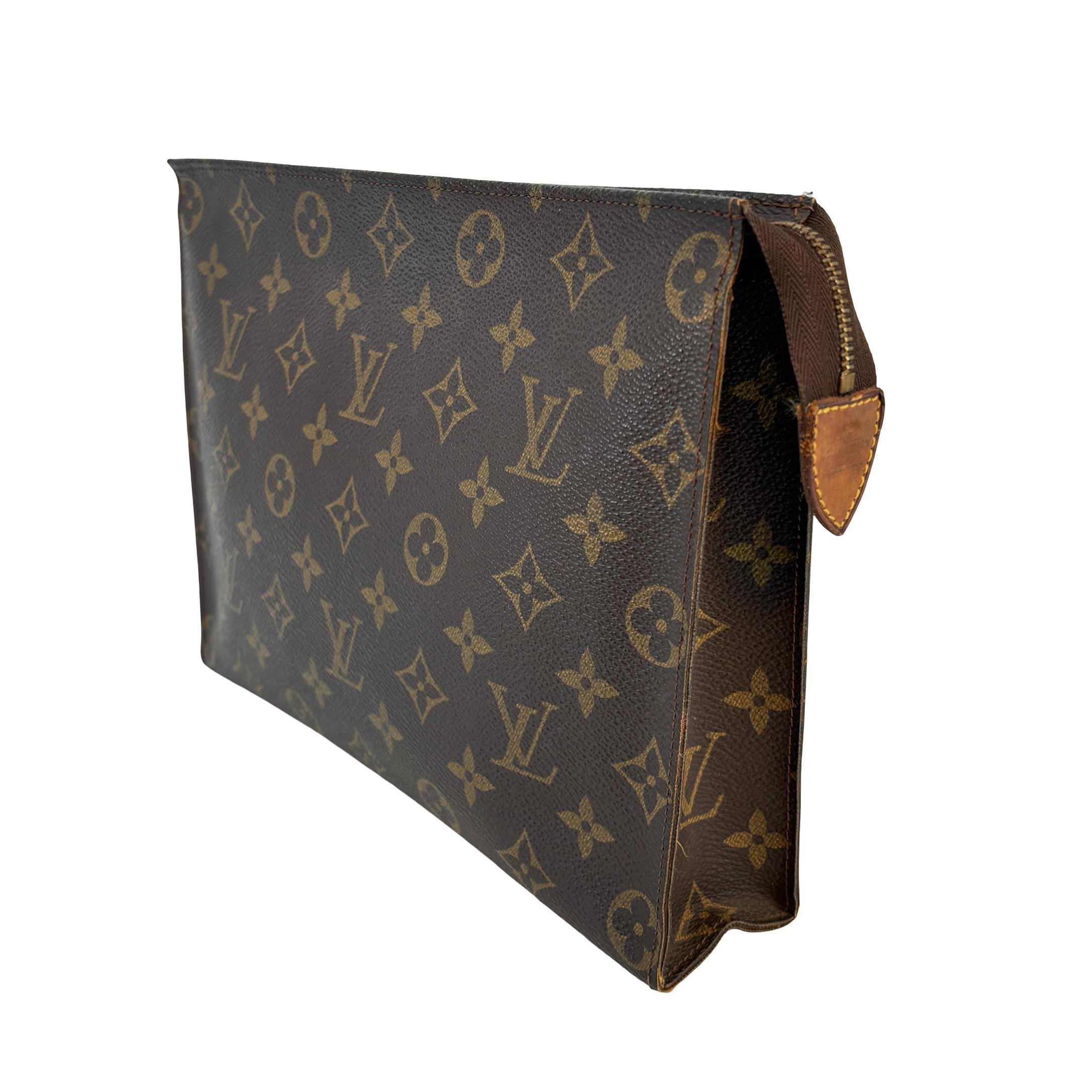 Louis Vuitton Poche Toilette 26 Brown Monogram Canvas