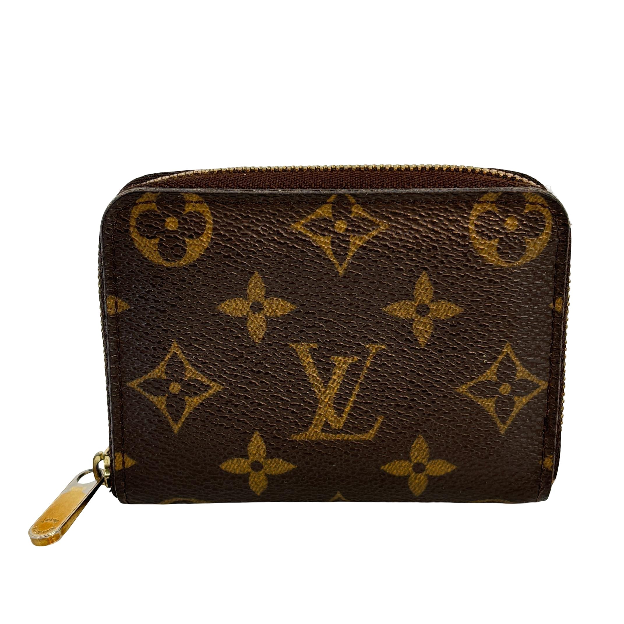 Louis Vuitton Zippy Coin Wallet Braun Monogram Canvas
