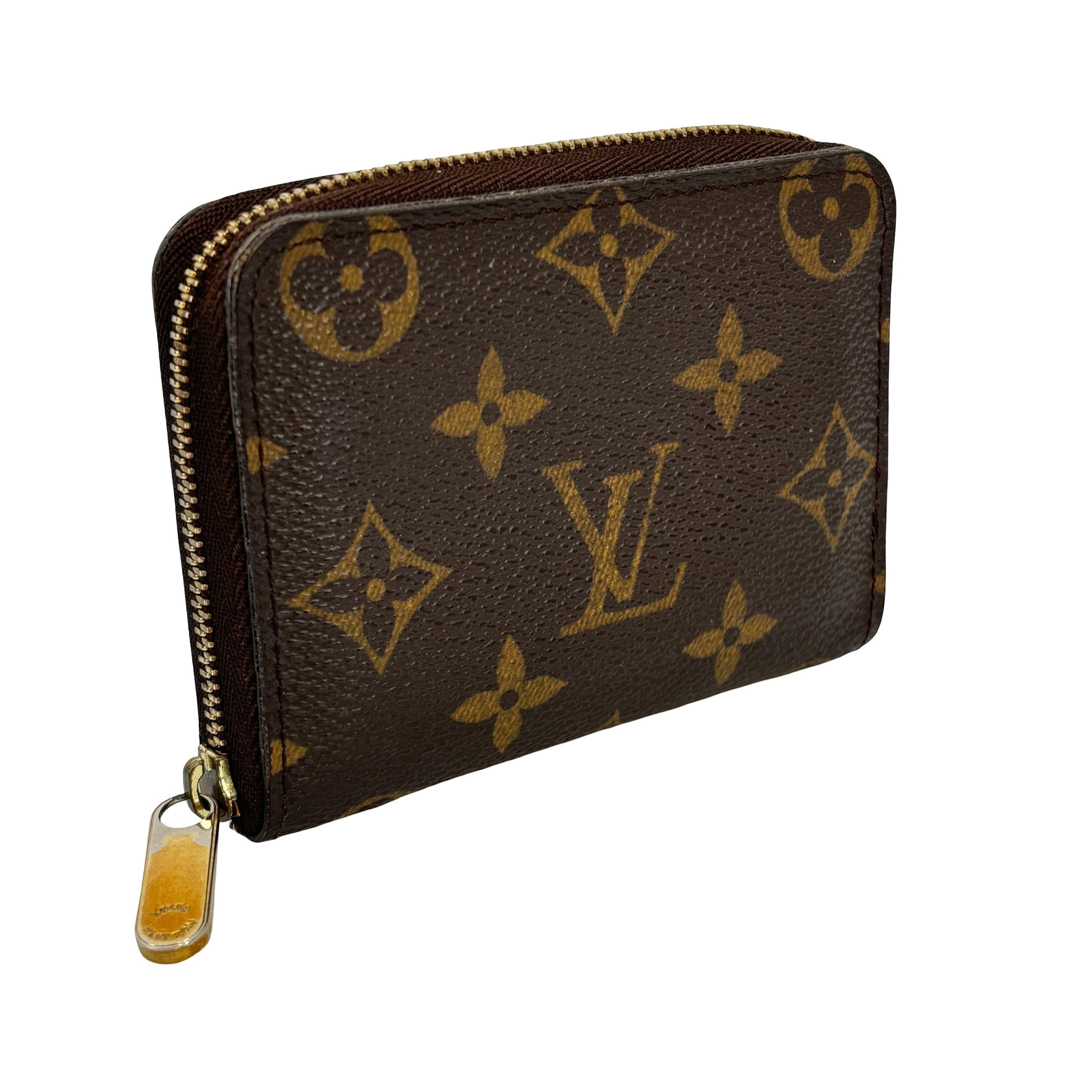 Louis Vuitton Zippy Coin Wallet Braun Monogram Canvas