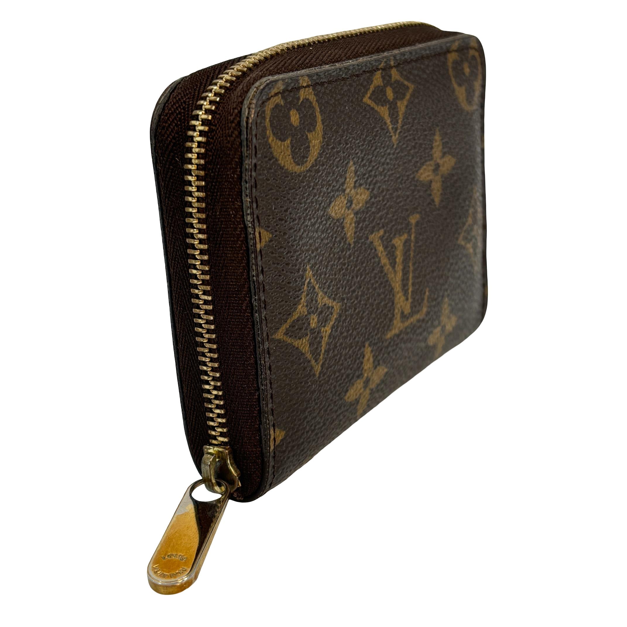 Louis Vuitton Zippy Coin Wallet Braun Monogram Canvas