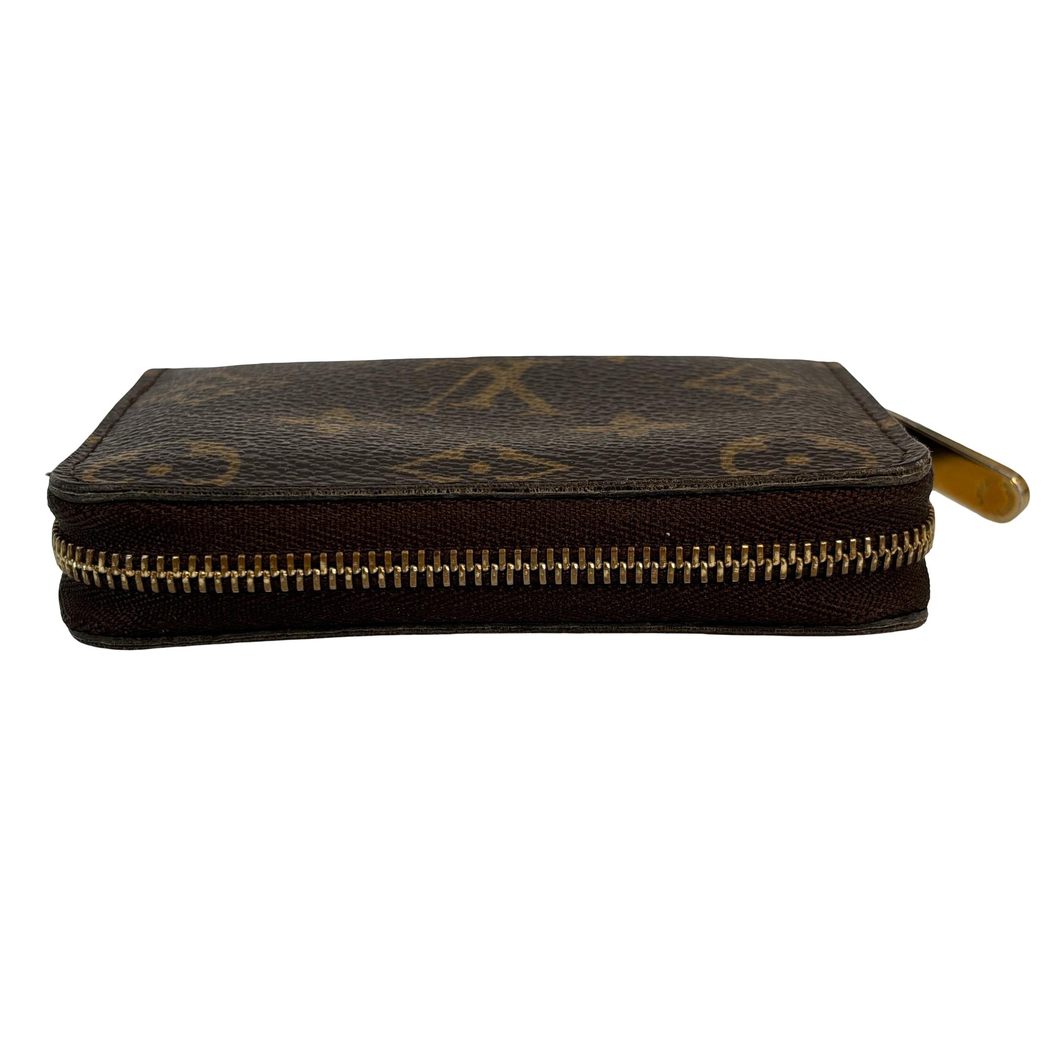 Louis Vuitton Zippy Coin Wallet Braun Monogram Canvas