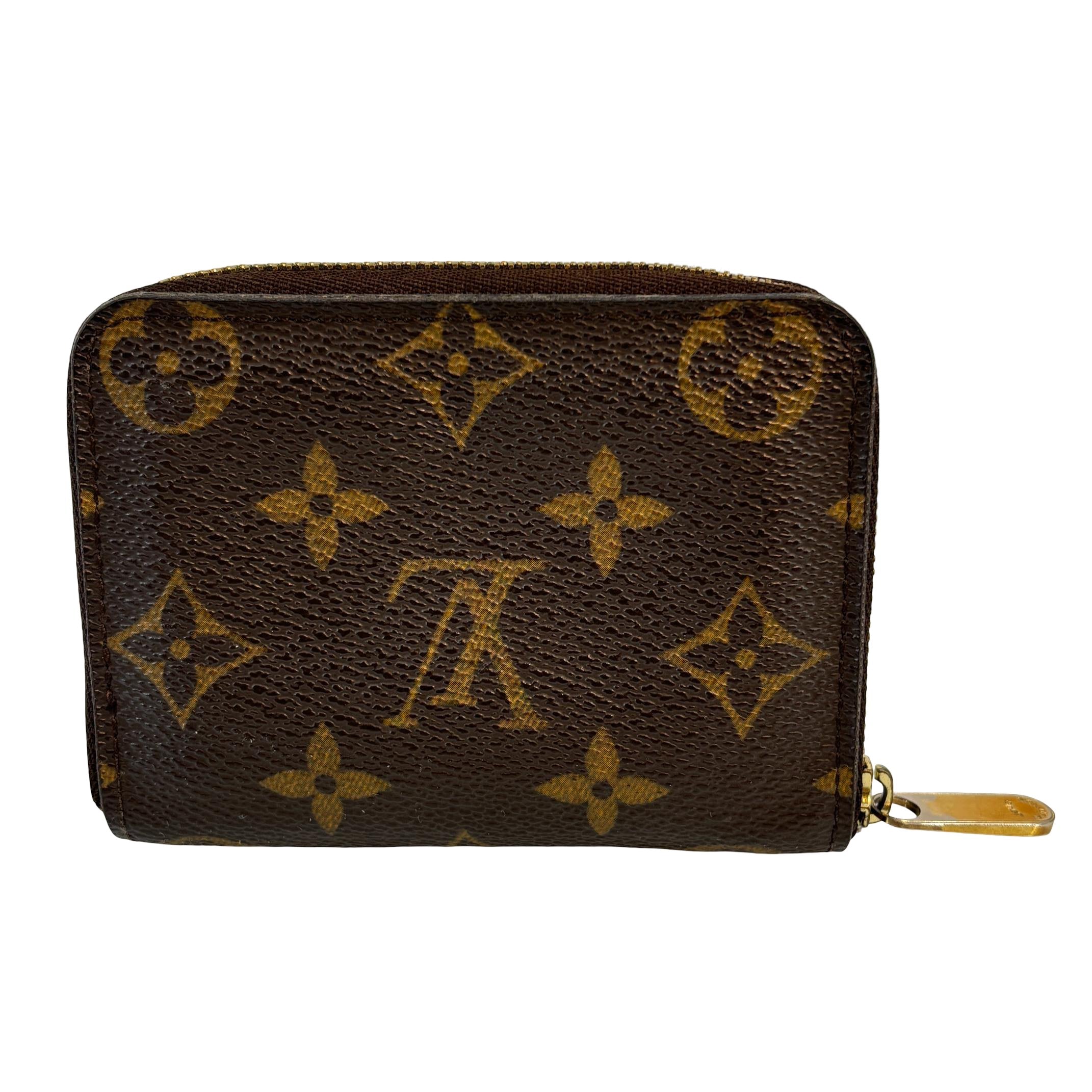 Louis Vuitton Zippy Coin Wallet Braun Monogram Canvas