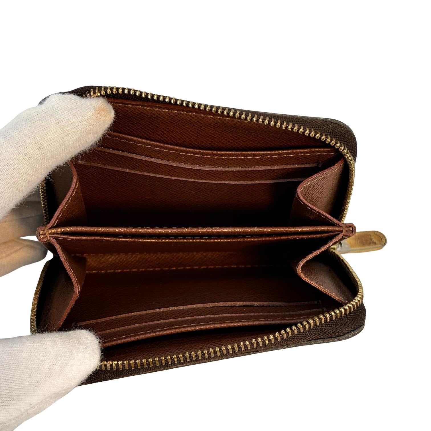 Louis Vuitton Zippy Coin Wallet Braun Monogram Canvas