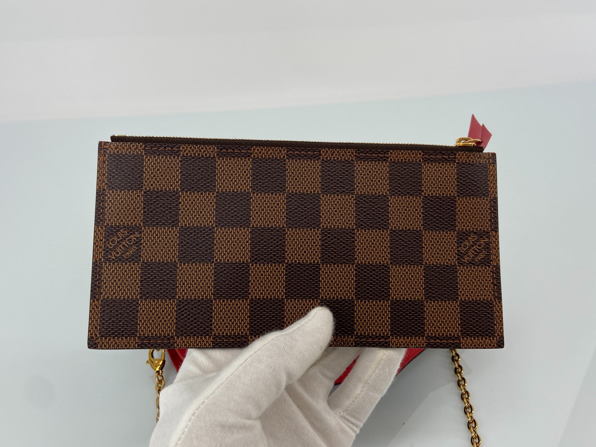 Louis Vuitton Felicie Pochette Damier Ebene Canvas