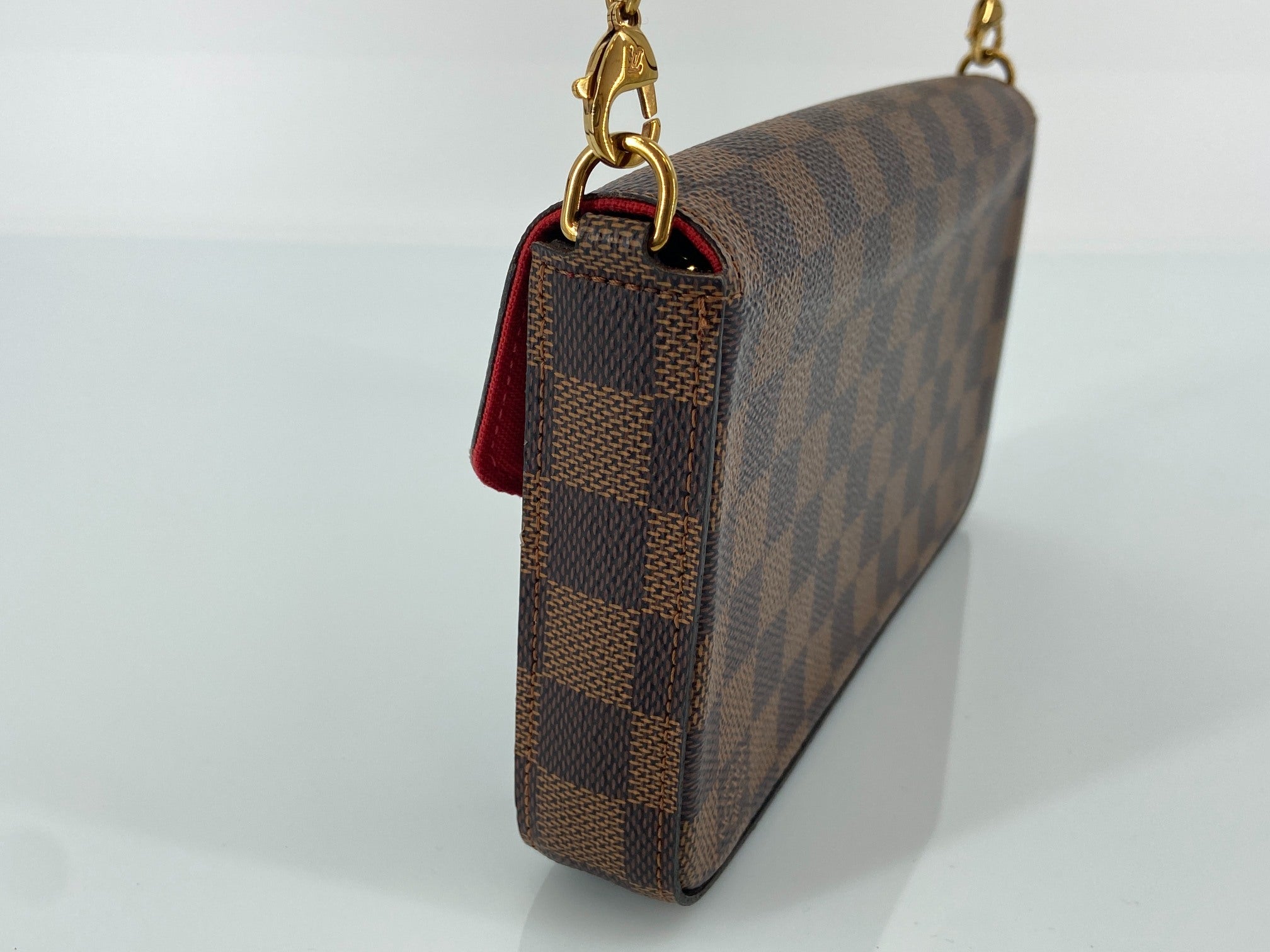 Louis Vuitton Felicie Pochette Damier Ebene Canvas