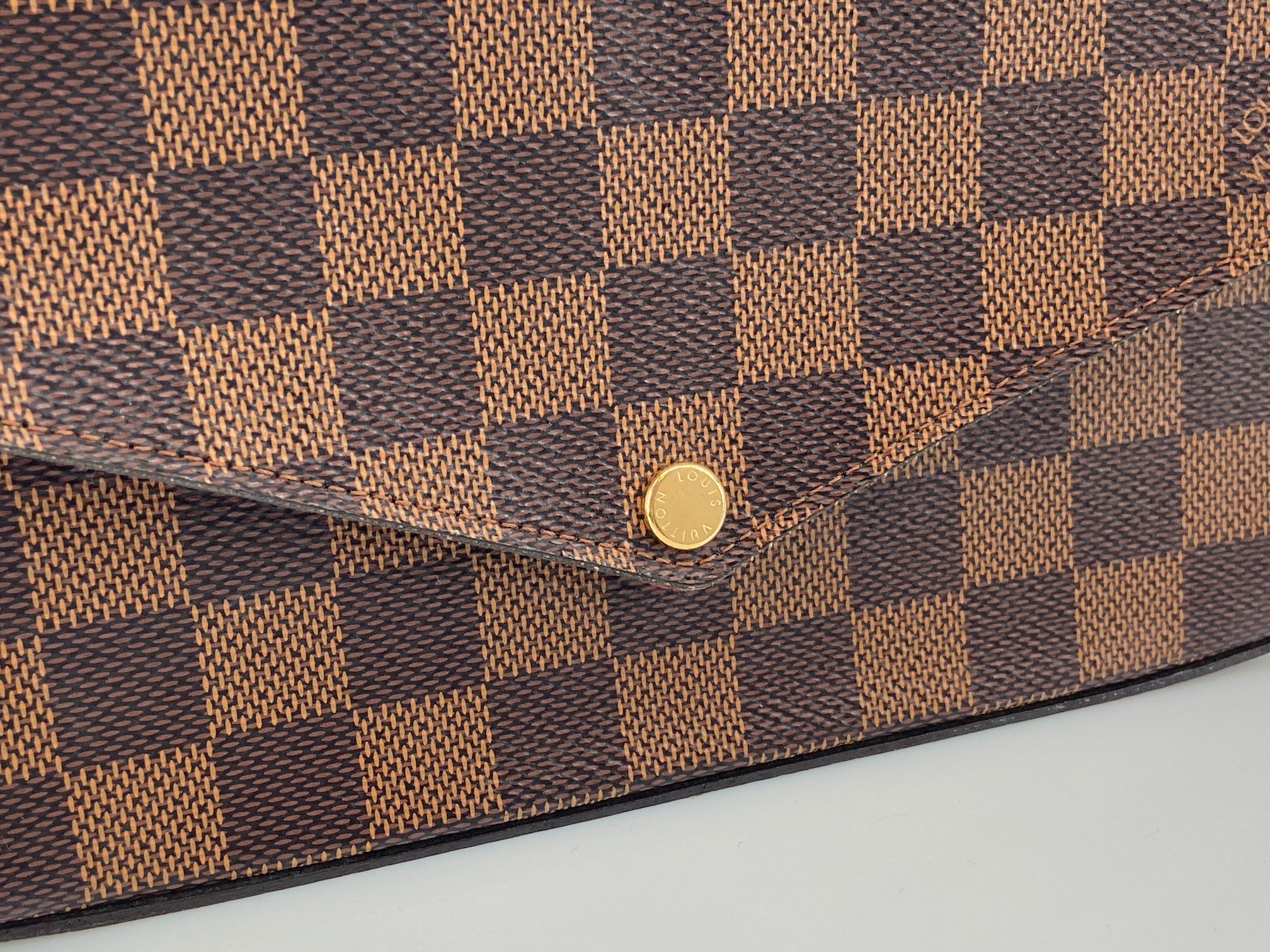 Louis Vuitton Felicie Pochette Damier Ebene Canvas