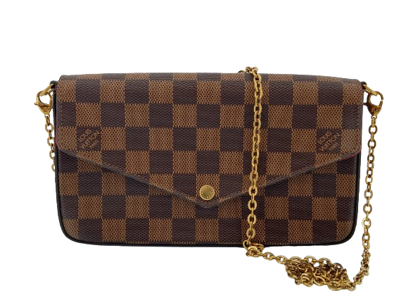 Louis Vuitton Felicie Pochette Damier Ebene Canvas