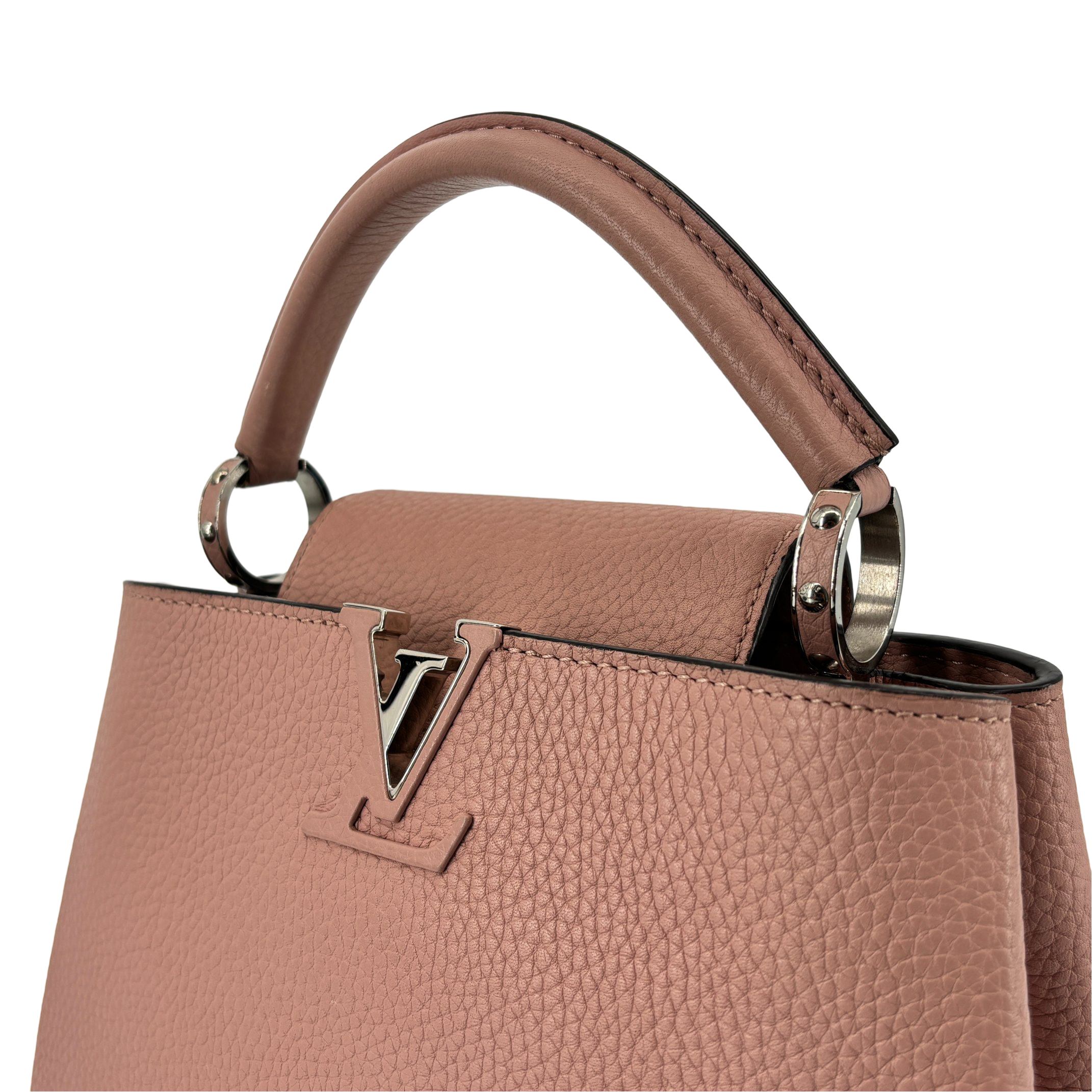 Louis Vuitton Capucines BB Rose Leather