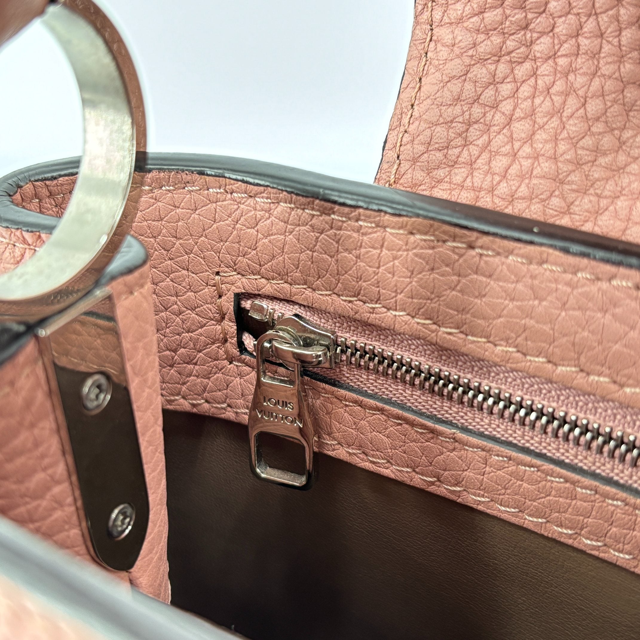 Louis Vuitton Capucines BB Rose Leather