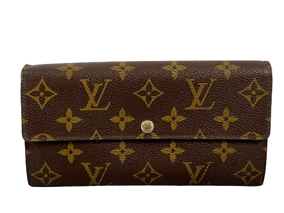 Louis Vuitton Sarah Wallet Leopard Rouge Monogram Canvas