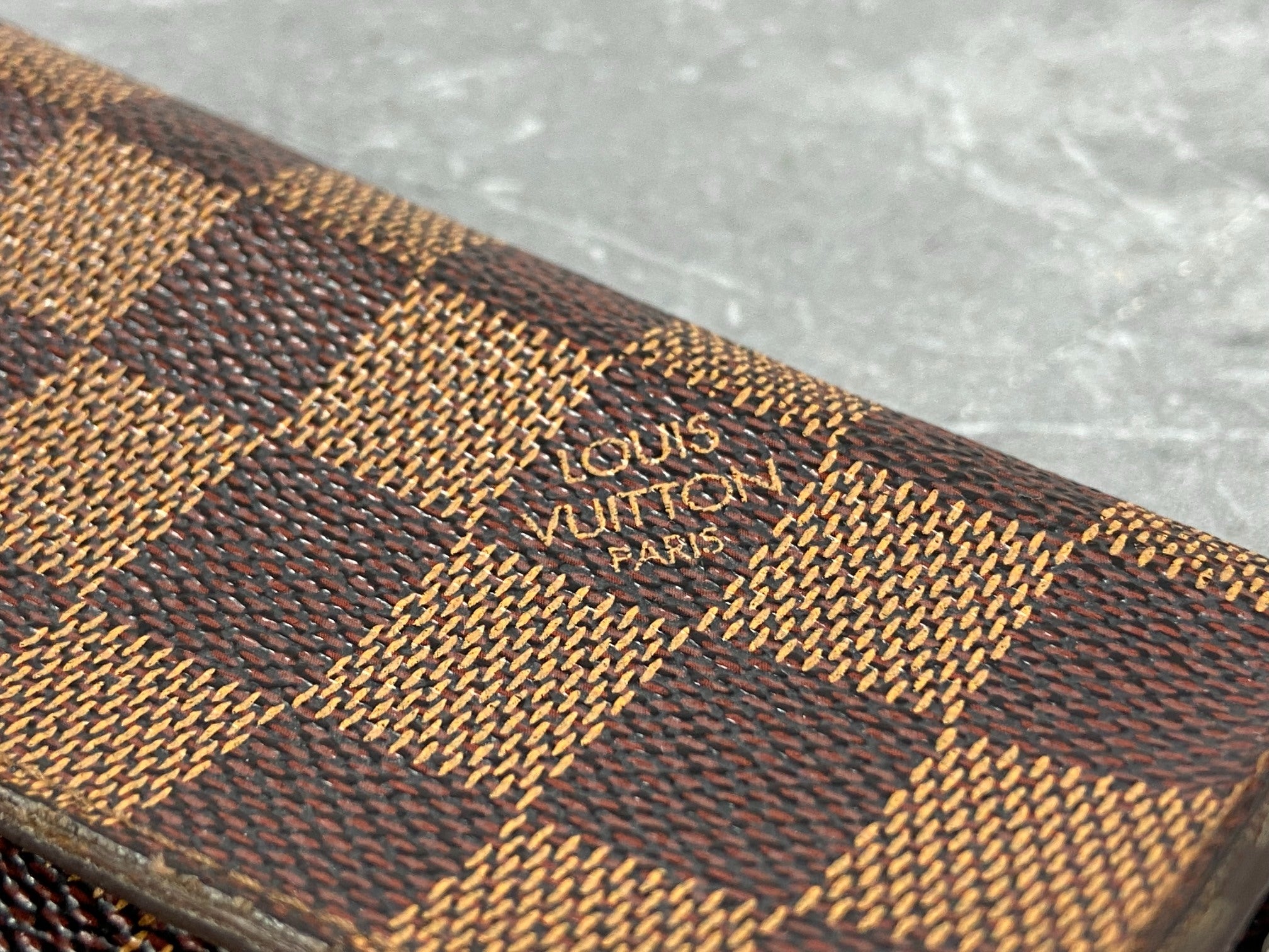 Louis Vuitton Sarah Wallet Damier Ebene Canvas