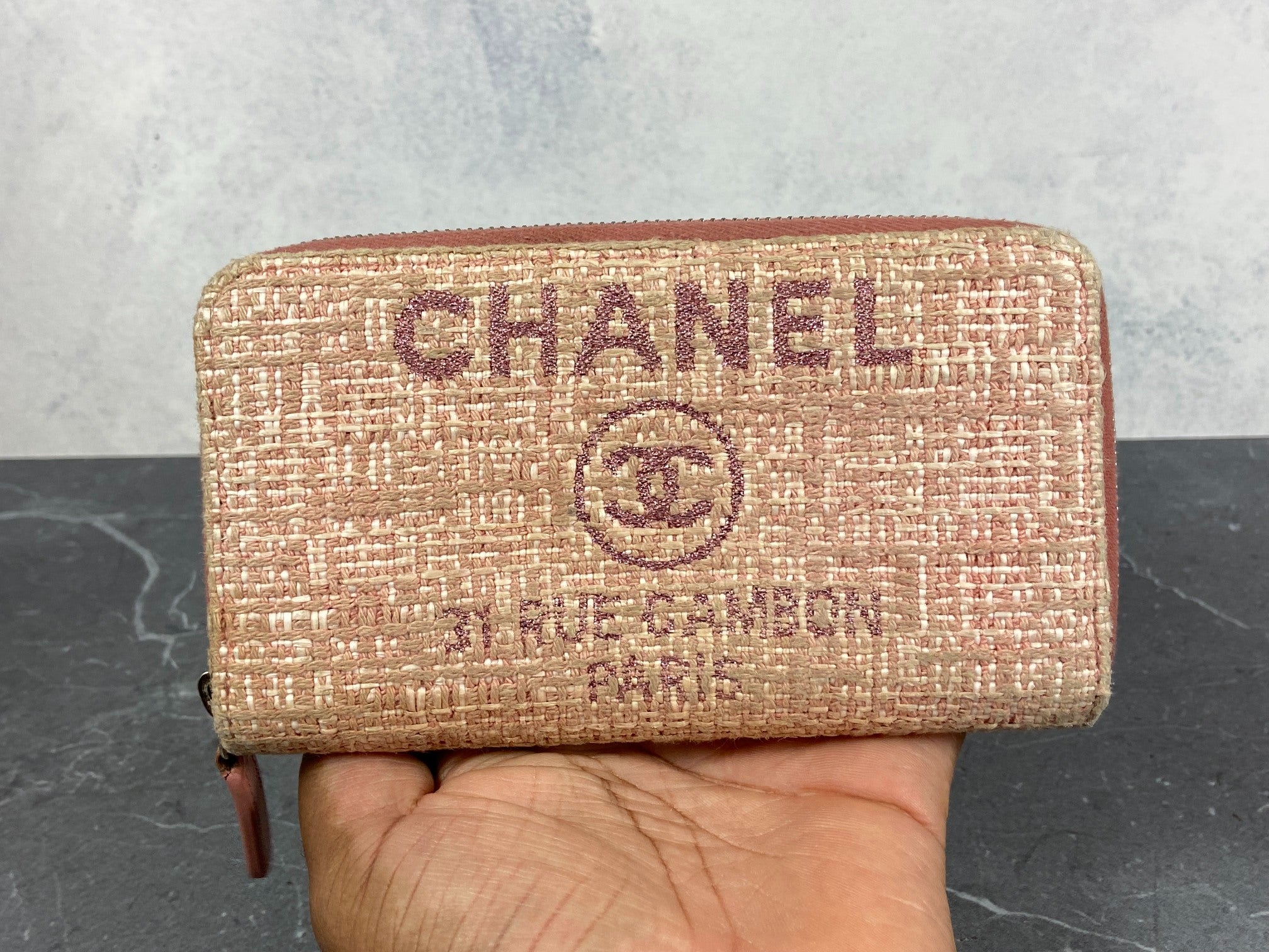 Chanel Deauville Zippy Wallet Black