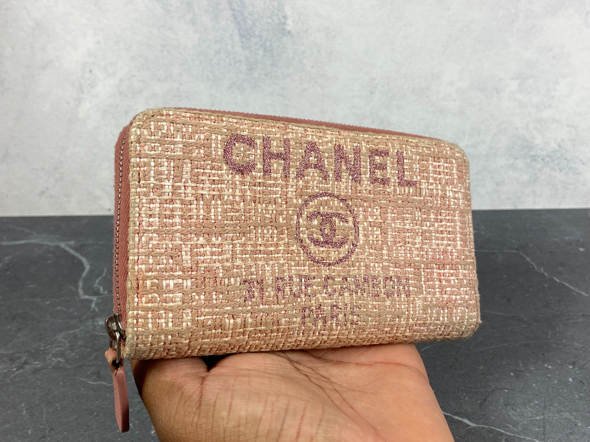 Chanel Deauville Zippy Wallet Black