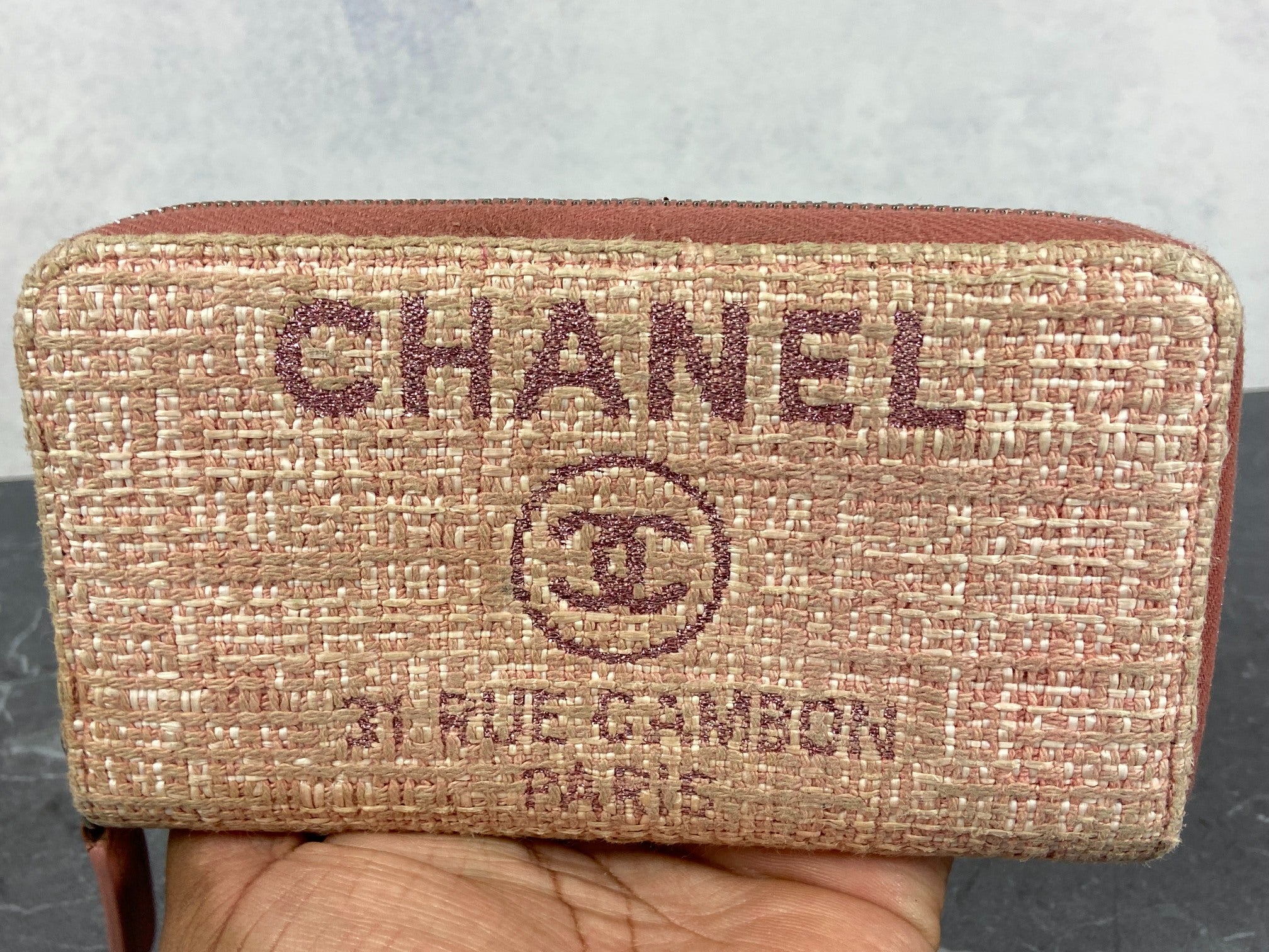 Chanel Deauville Zippy Wallet Black