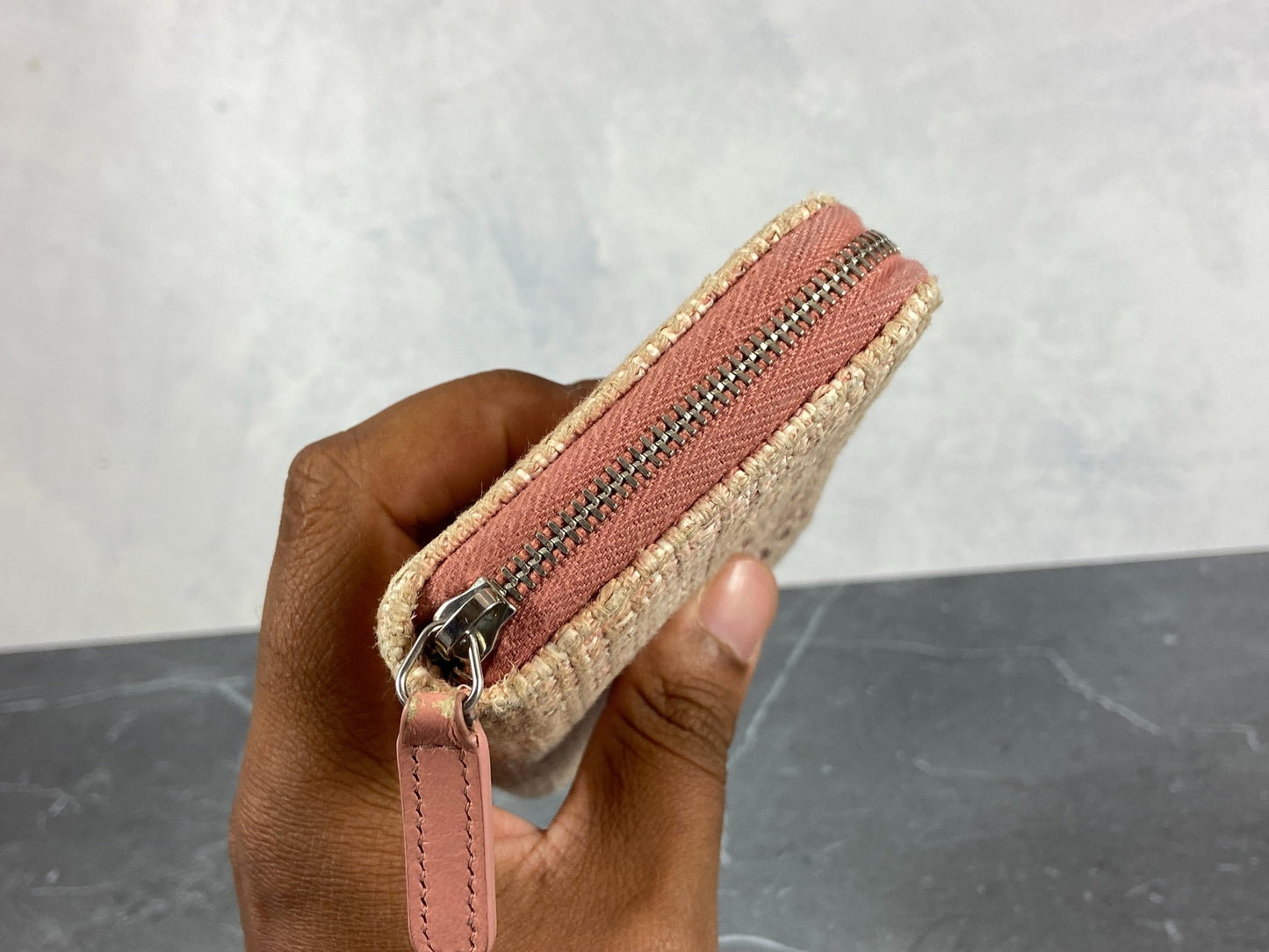 Chanel Deauville Zippy Wallet Pink
