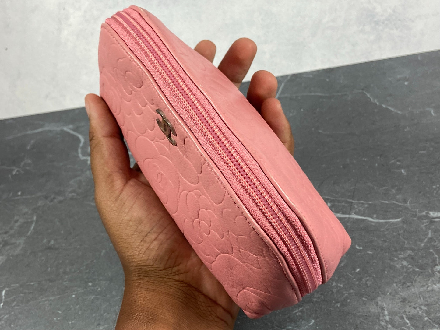 Chanel Camélia Cosmetic Pouch Pink