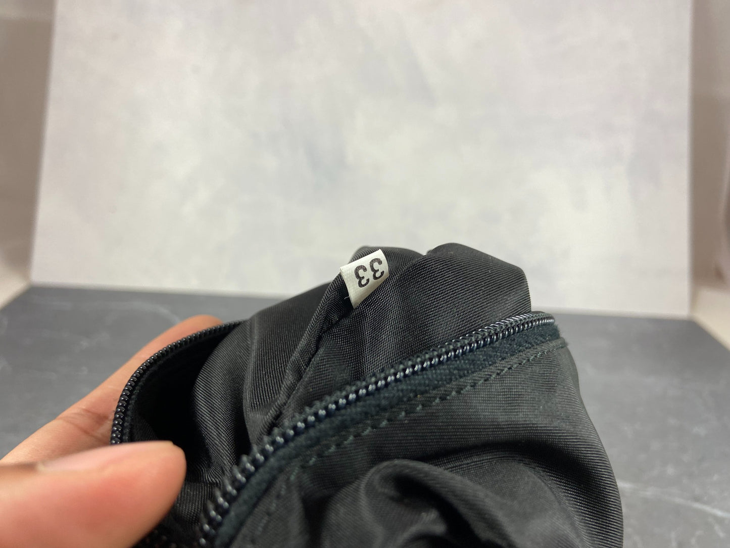 Prada Tessuto Hobo Mini Bag / Pochette Accessoires Black