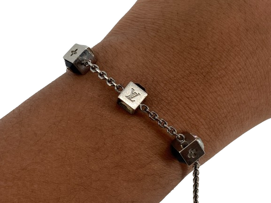 Louis Vuitton Gamble Bracelet Silver-Tone