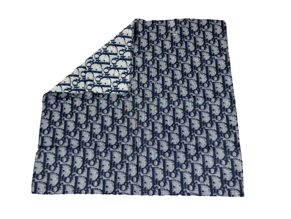 Christian Dior Cotton Cloth Navy Trotter Monogram