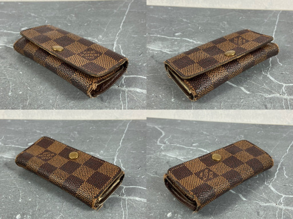 Louis Vuitton 6 Key Holder Damier Ebene Canvas