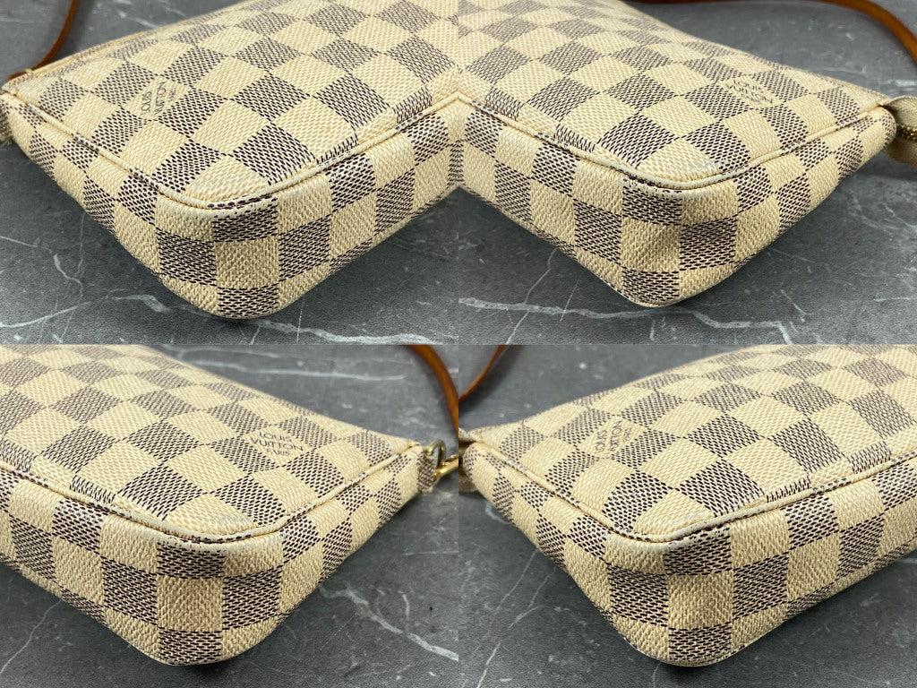 Louis Vuitton Pochette Accessoires Damier Azur Canvas