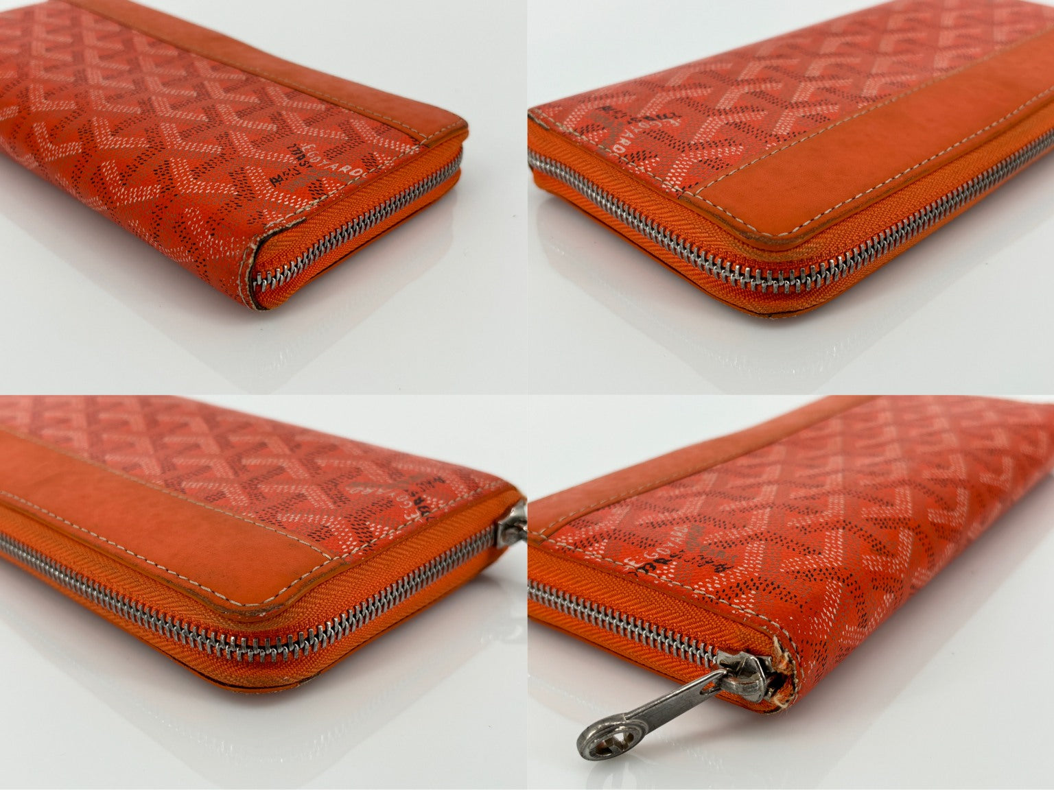 Goyard Matignon Zippy Wallet Orange Monogram