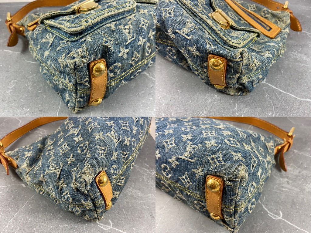 Louis Vuitton Baggy PM Monogram Canvas Bag Blue