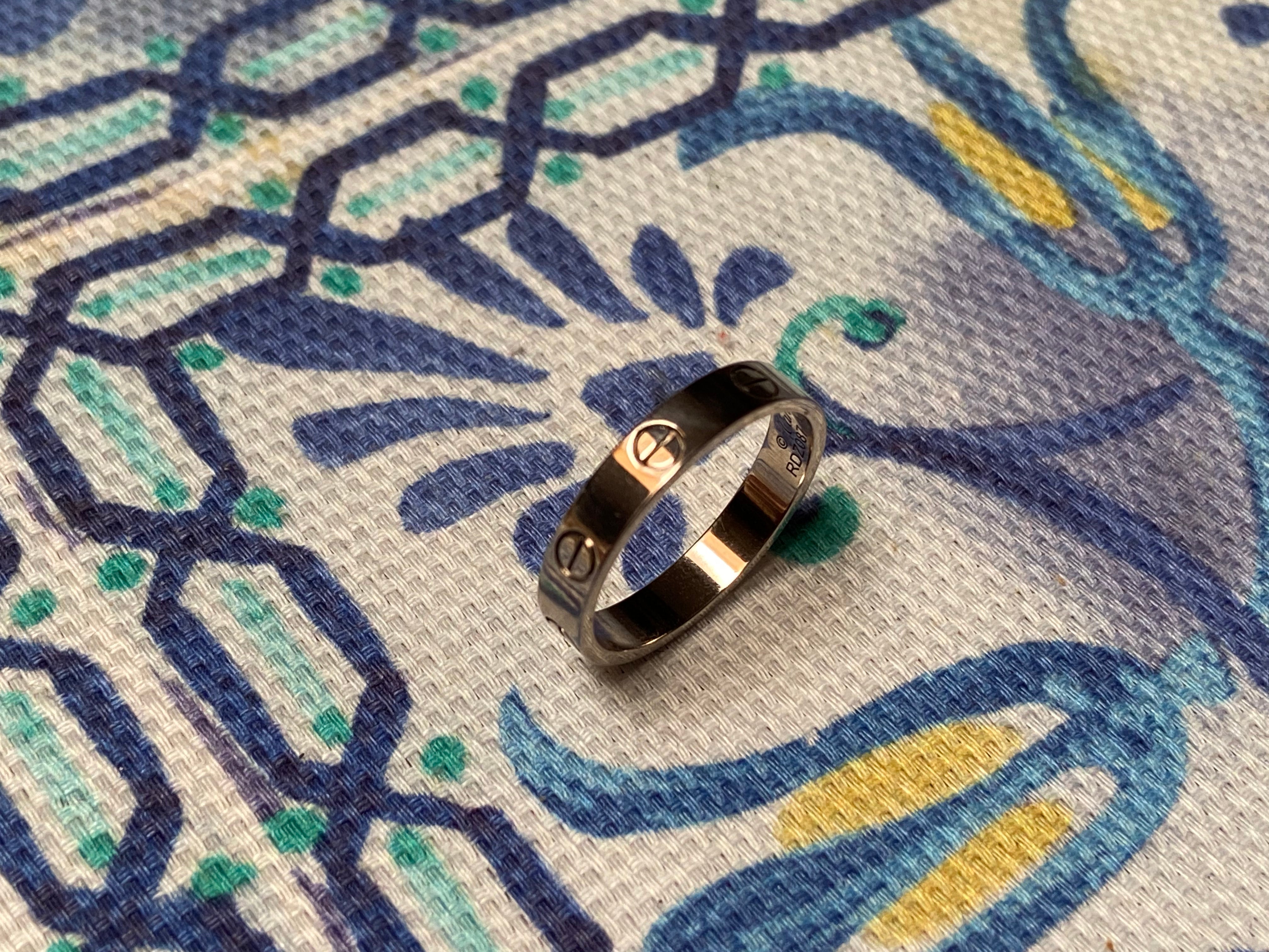 Cartier Love Ring White Gold Size 54