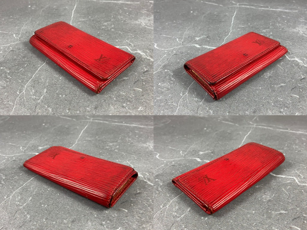 Louis Vuitton 4 Key Holder Red Epi Leather