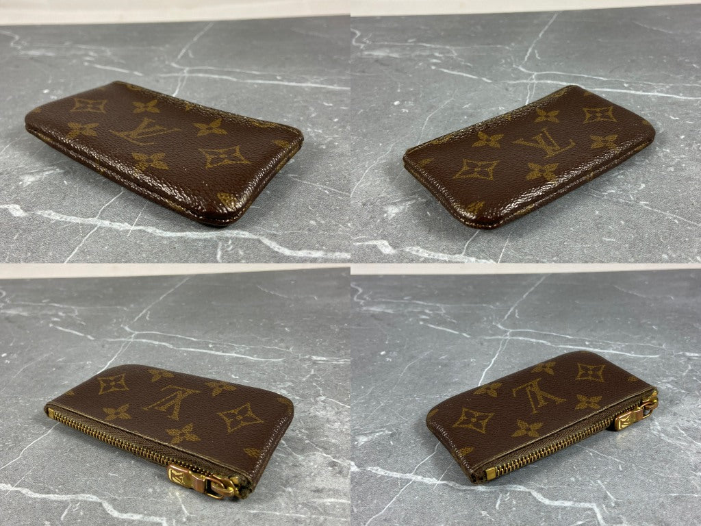 Louis Vuitton Monogram Pochette Cles Wallet Coin Purse/ Key Pouch Vintage