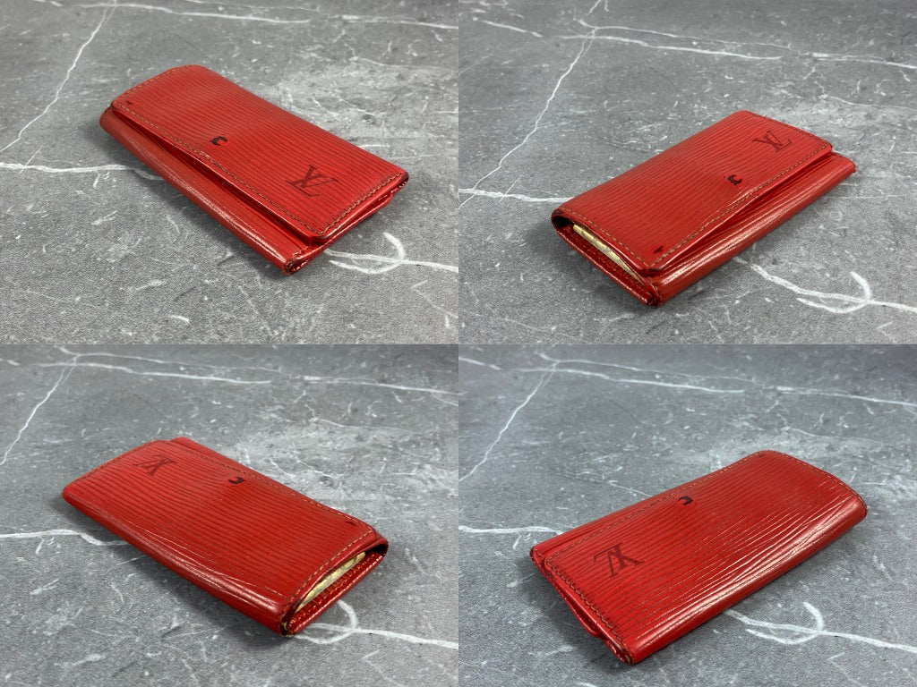 Louis Vuitton 4 Key Holder Red Epi Leather