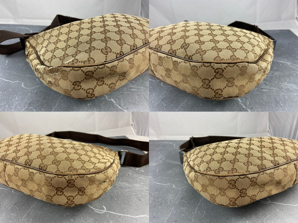 Gucci Shoulder / Messenger Bag Beige GG Monogram