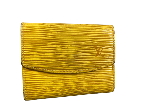 Louis Vuitton Small Wallet / Card Case Yellow Epi Leather