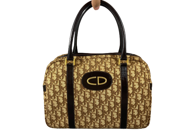 Christian Dior Hand Bag Brown Trotter Monogram