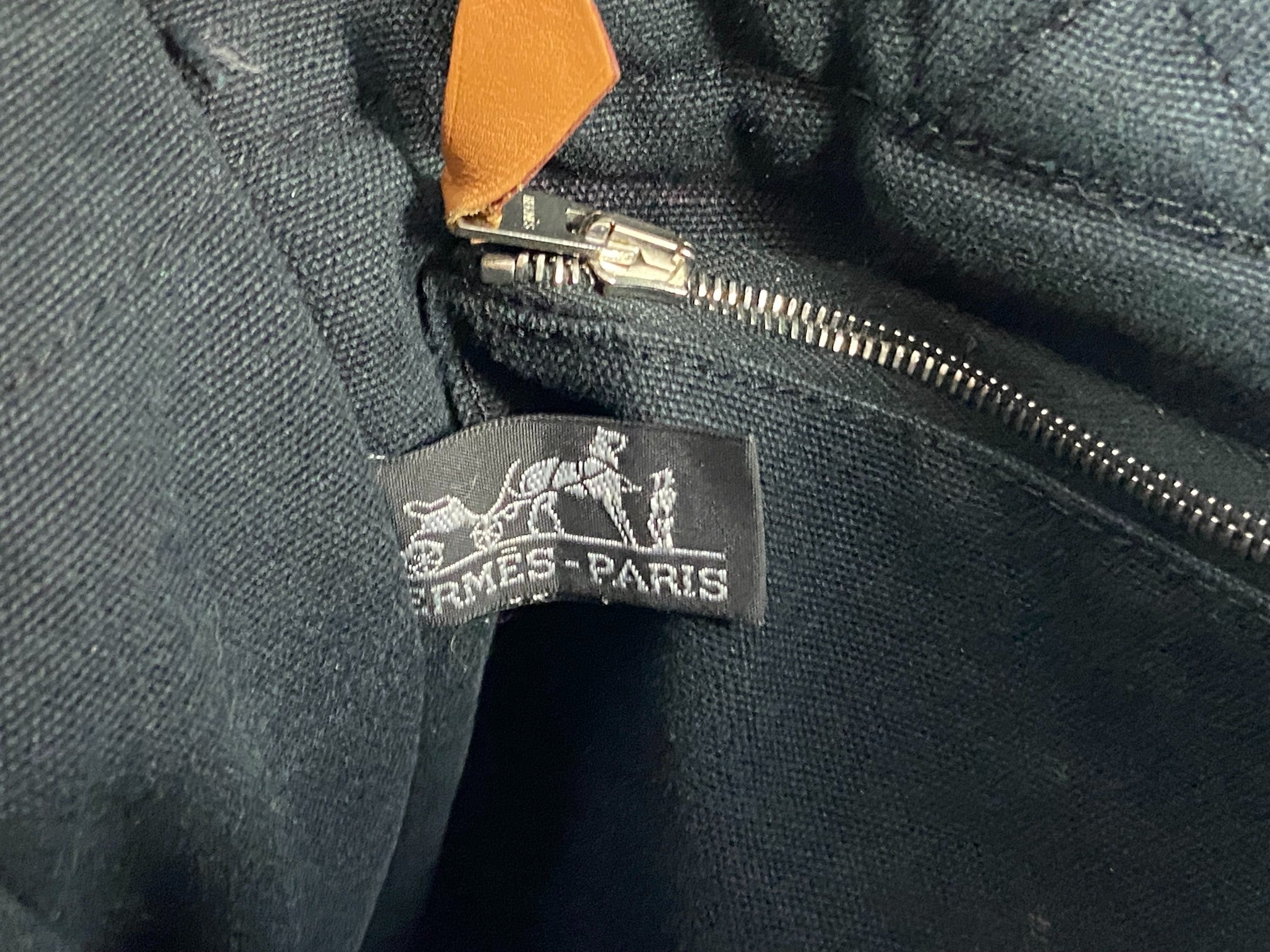 Hermès Fourre Tout PM Cotton Bag Black