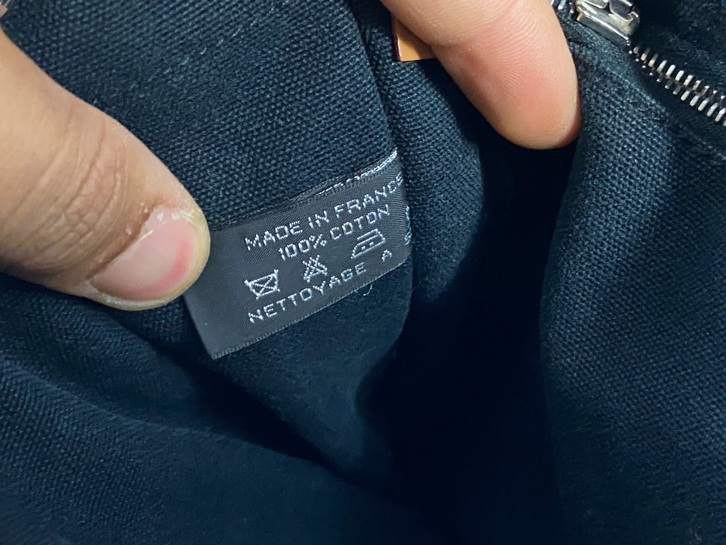 Hermès Fourre Tout PM Cotton Bag Black