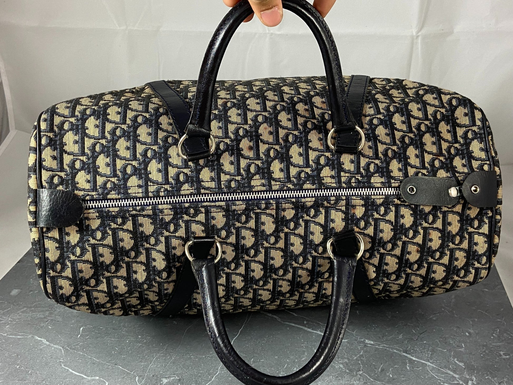 Dior Brown Monogram Trotter Luggage Briefcase Suitcase Duffle 820da94
