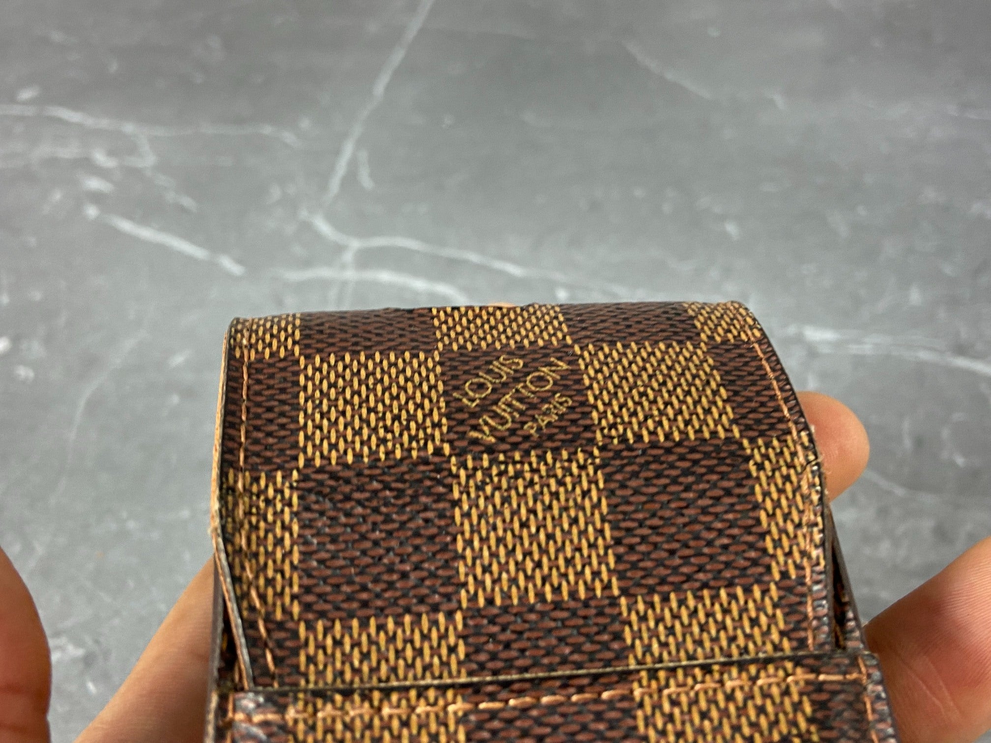 Louis Vuitton Phone / Cigarette Case Damier Ebene Canvas