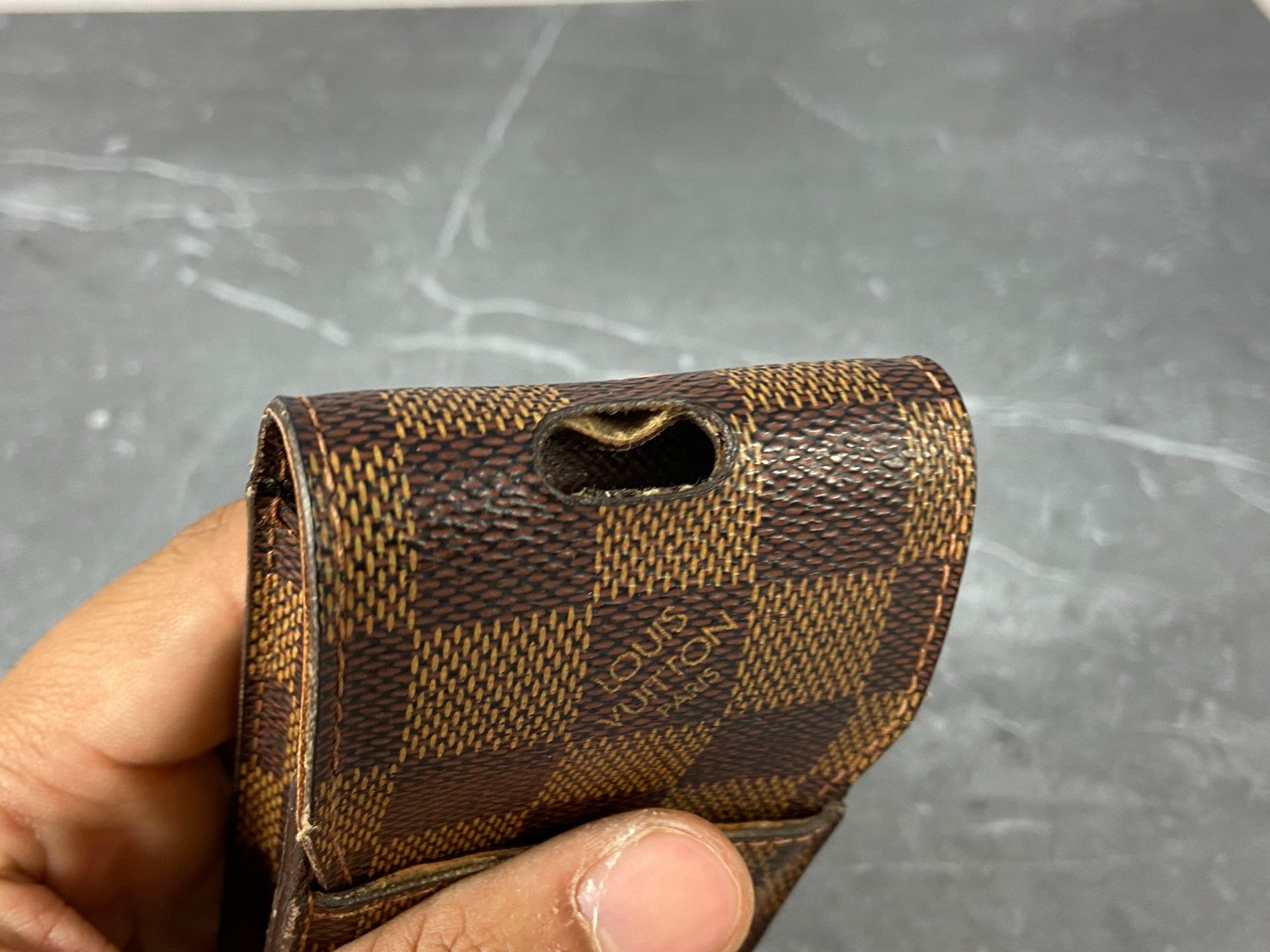 Louis Vuitton Phone / Cigarette Case Damier Ebene Canvas