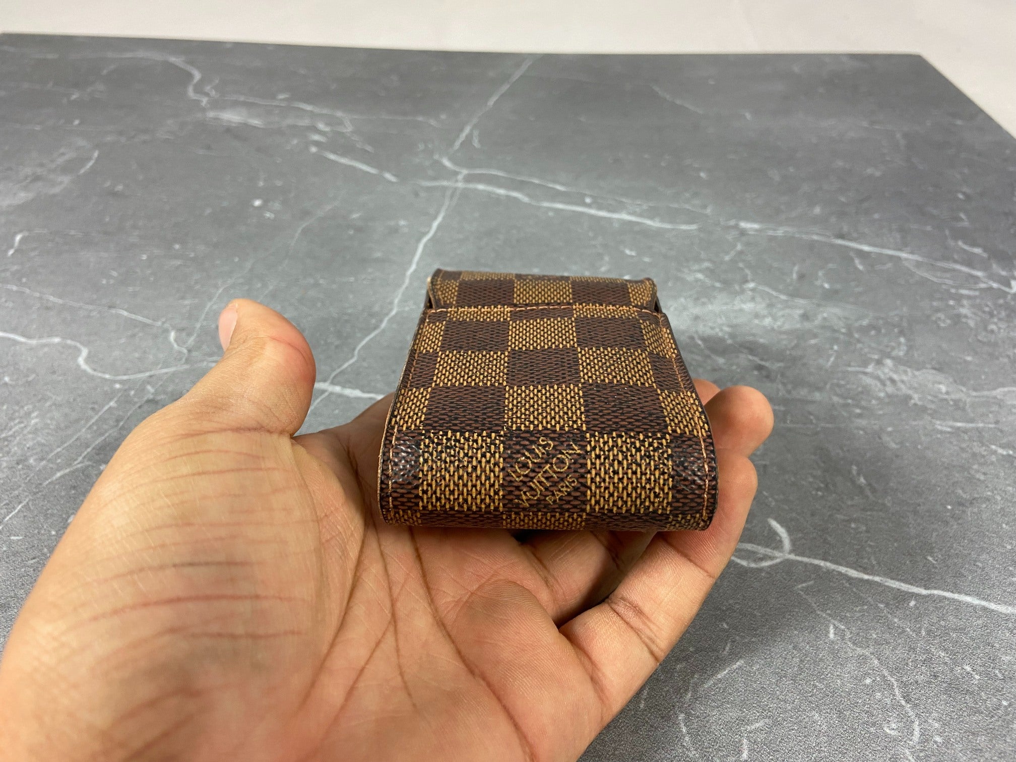 Louis Vuitton Phone / Cigarette Case Damier Ebene Canvas