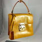 Louis Vuitton Spring Street Handbag Yellow Vernis Leather