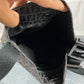 Fendi Shoulder / Side Bag Black Zucchino Monogram