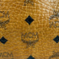 MCM Small Hand / Boston Bag Beige Visetos Cognac Monogram